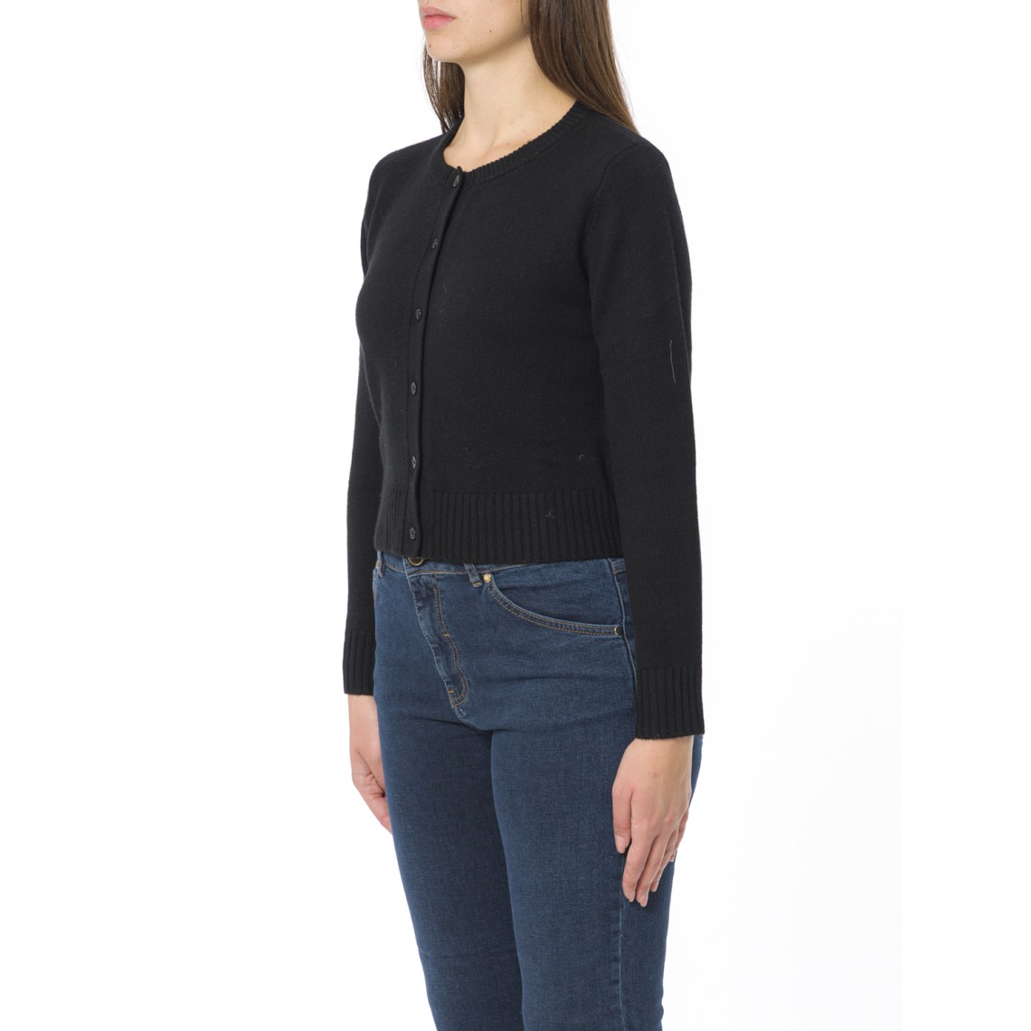 Cardigan in misto cashmere i Blues