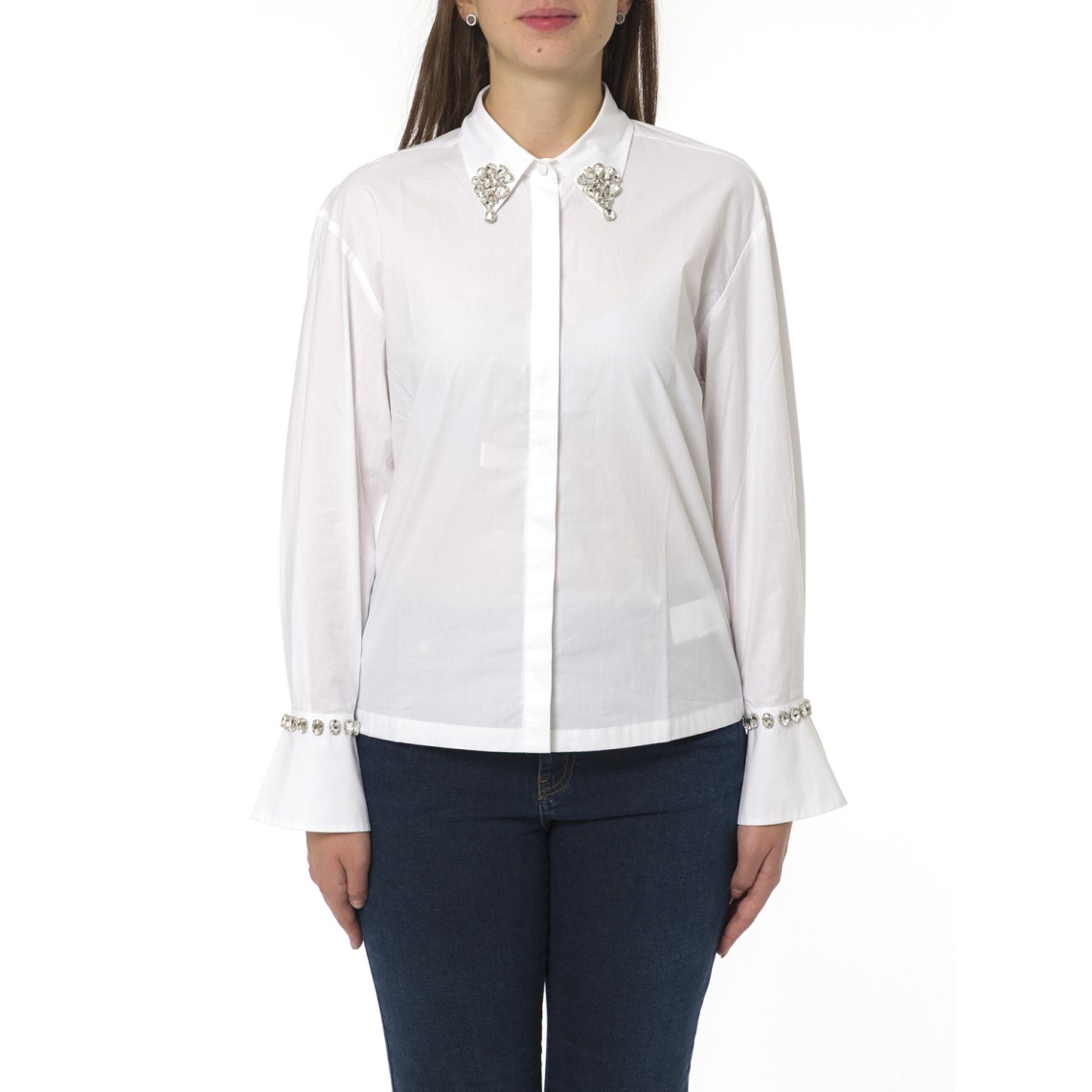 Camicia con ricami gioiello i Blues