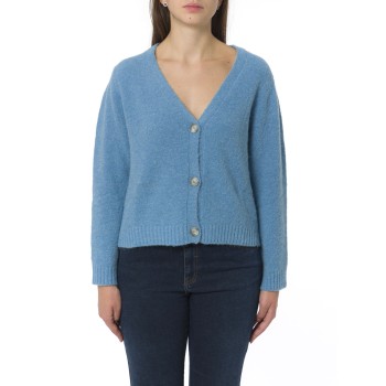 Cardigan in misto alpaca i Blues