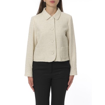 Giacca in stuoia jacquard lamé i Blues