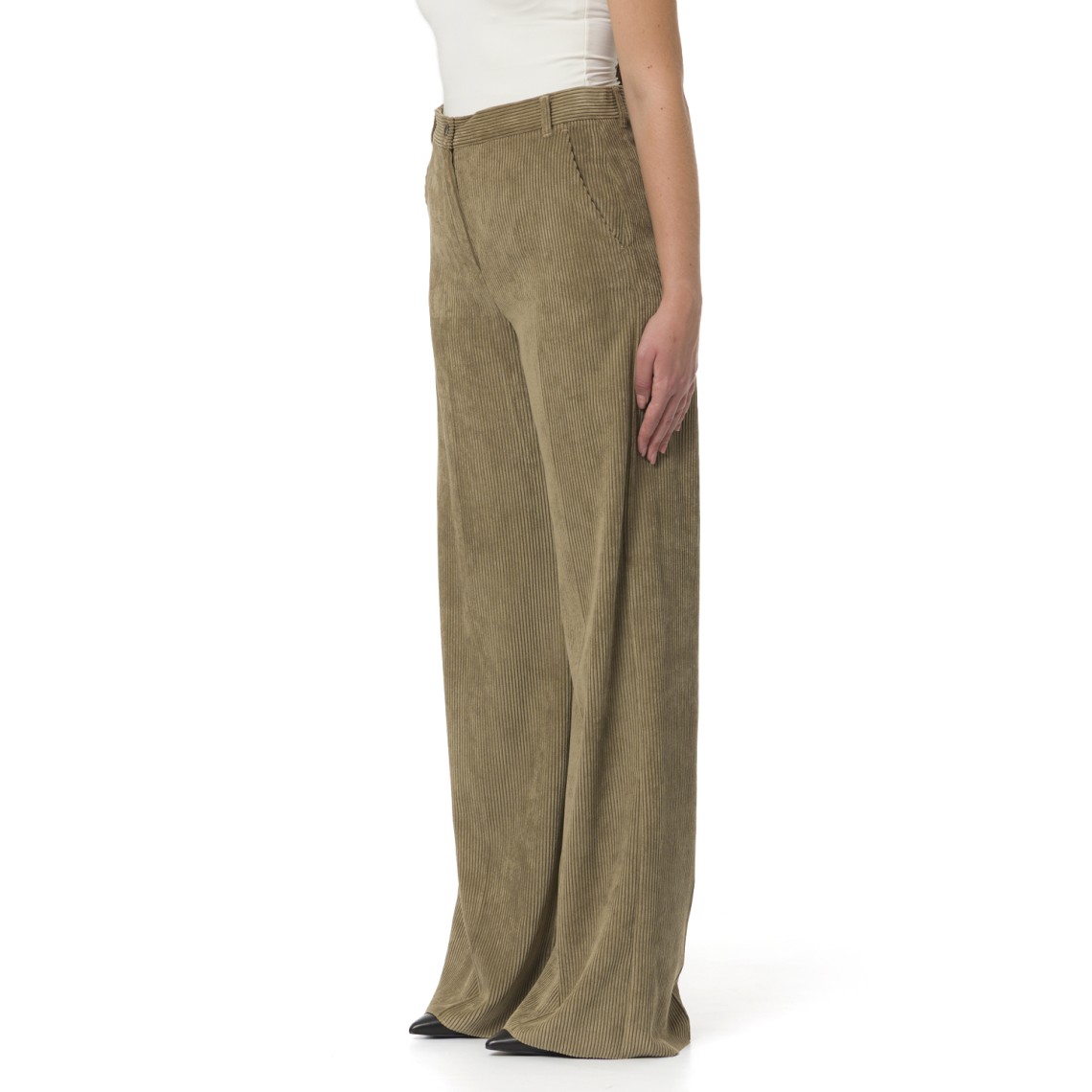 Pantaloni wide leg in velluto a coste i Blues