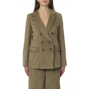 Giacca doppiopetto in velluto stretch a coste i Blues