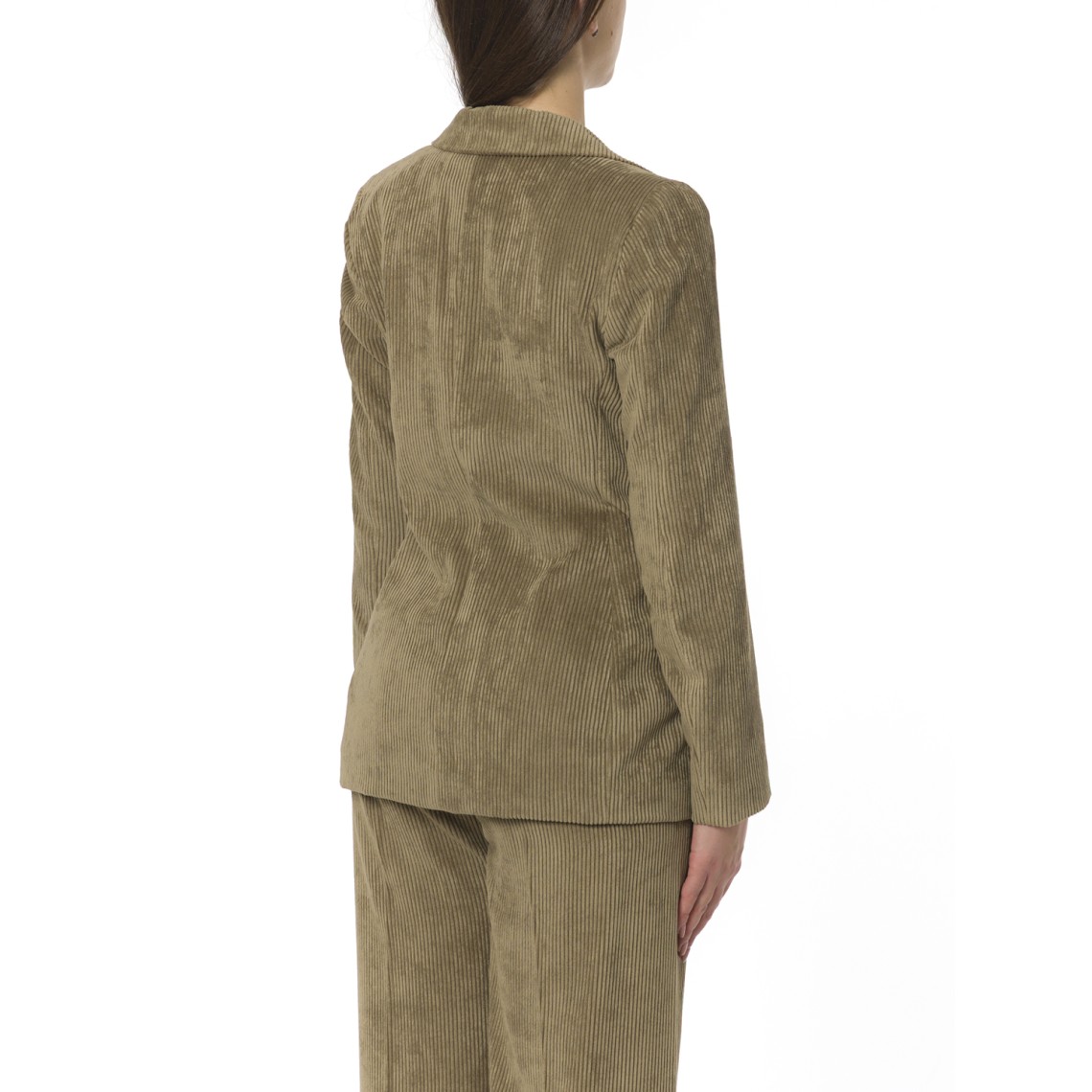 Giacca doppiopetto in velluto stretch a coste i Blues