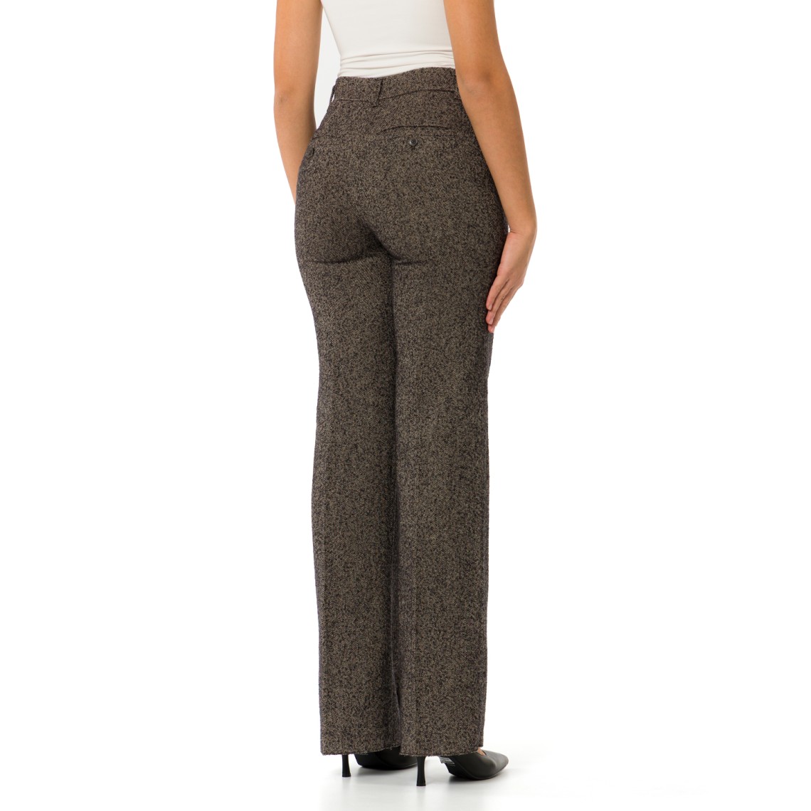 Pantaloni in tweed di misto lana Marella Sport