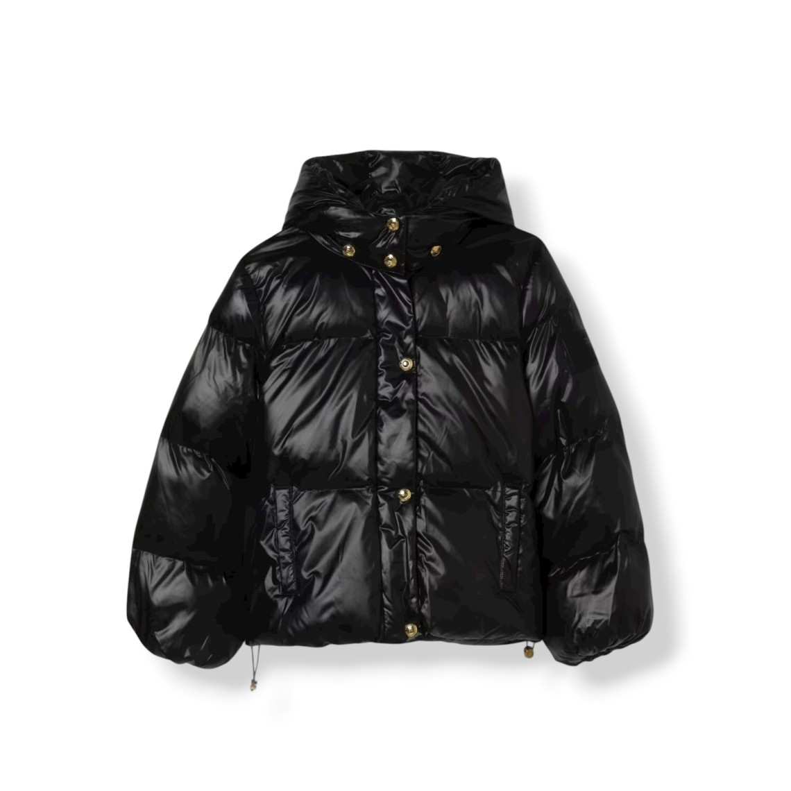 Piumino in nylon con cappuccio Elisabetta Franchi La Mia Bambina