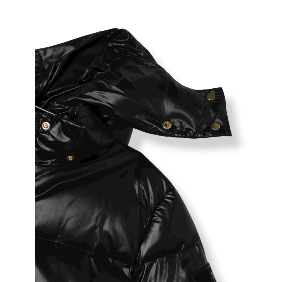 Piumino in nylon con cappuccio Elisabetta Franchi La Mia Bambina