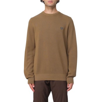 Maglia a girocollo con logo Fred Perry in cotone