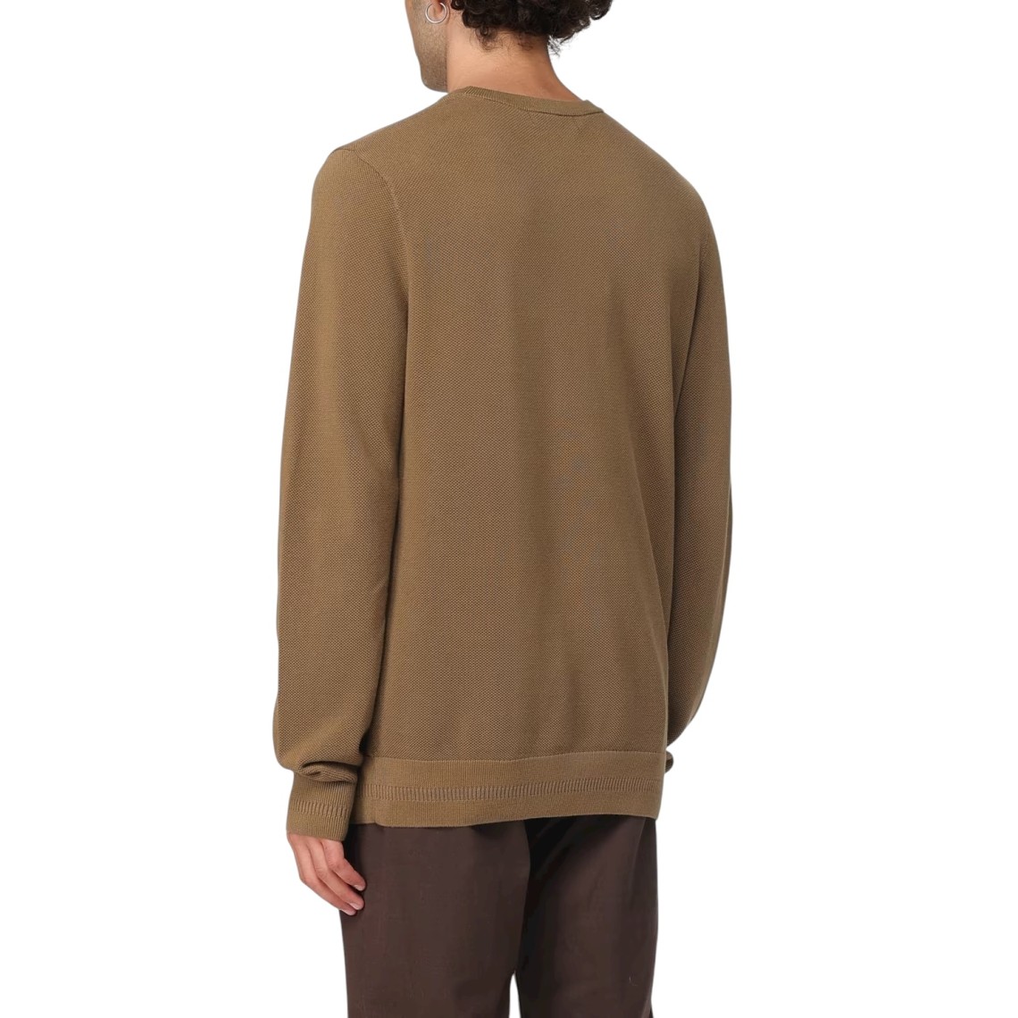 Maglia a girocollo con logo Fred Perry in cotone