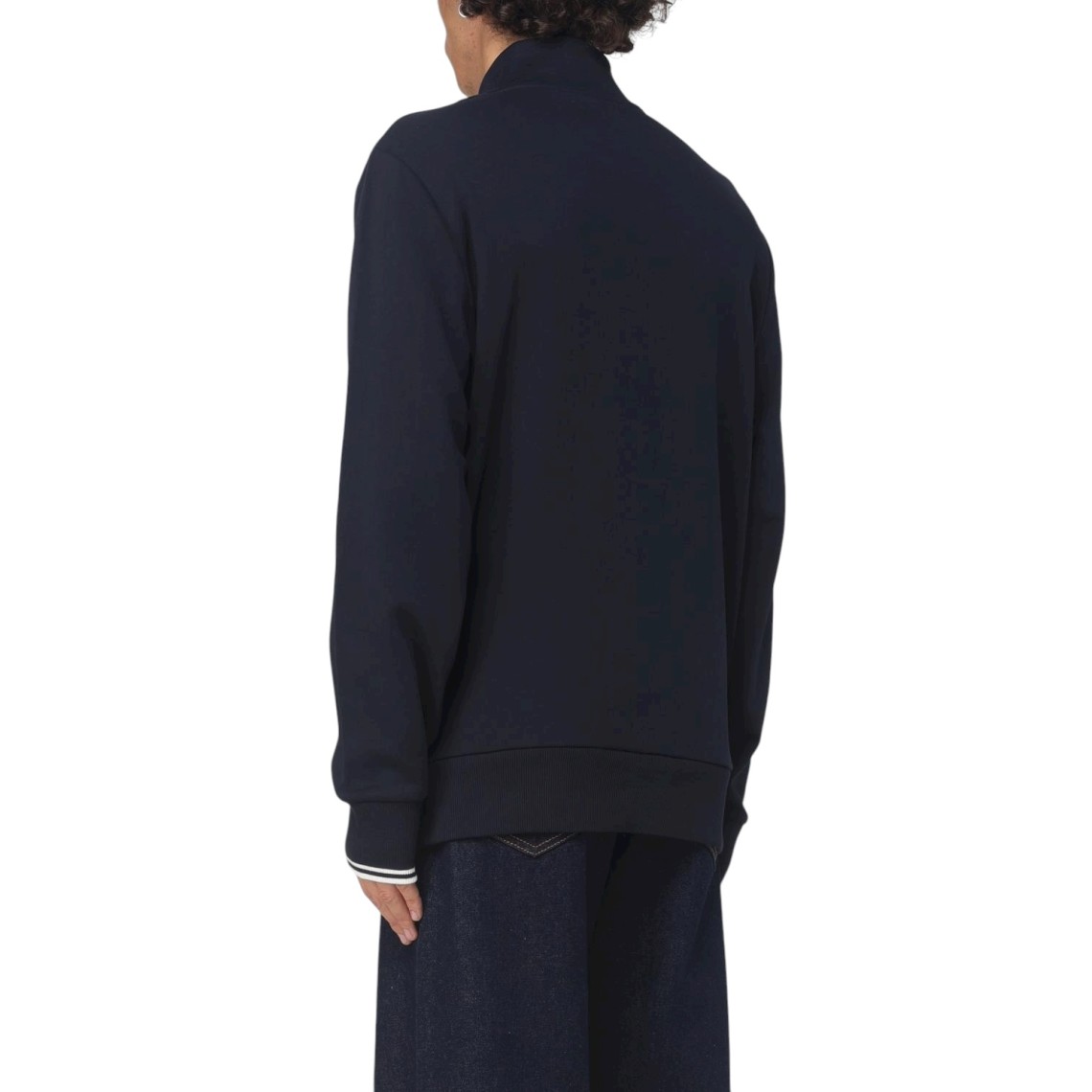 Felpa Fred Perry in misto cotone con zip e ricamo