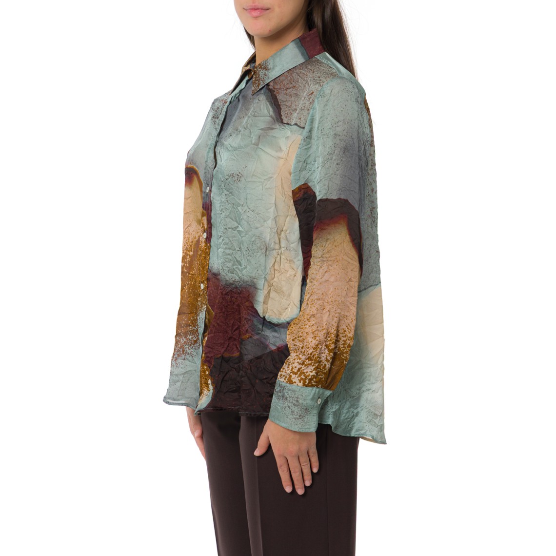 Camicia in raso stampato Emme Marella