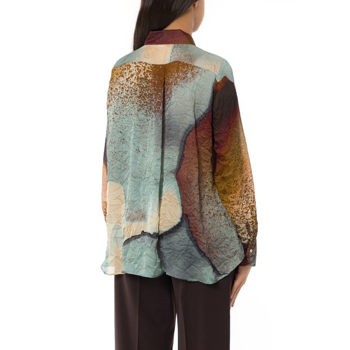 Camicia in raso stampato Emme Marella