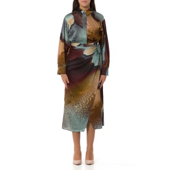 Abito in twill con nodo Emme Marella