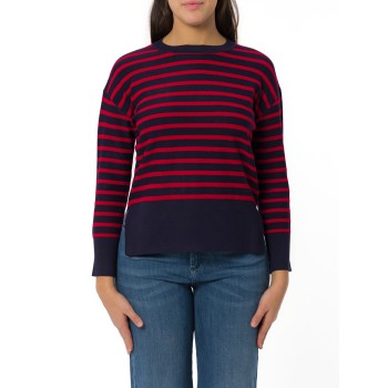 Maglia a righe bouclé Marella Sport