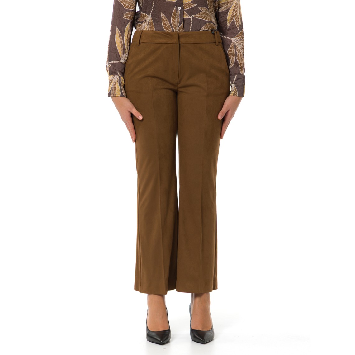 Pantaloni effetto scamosciato Emme Marella