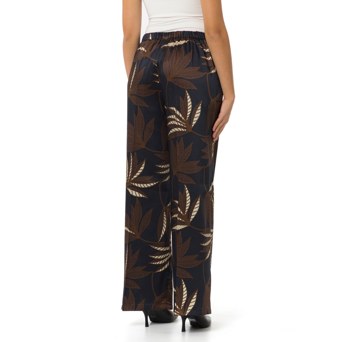 Pantaloni dritti in twill Emme Marella