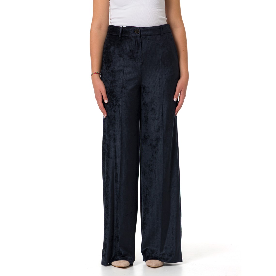 Pantaloni dritti in velluto a coste Marella Sport