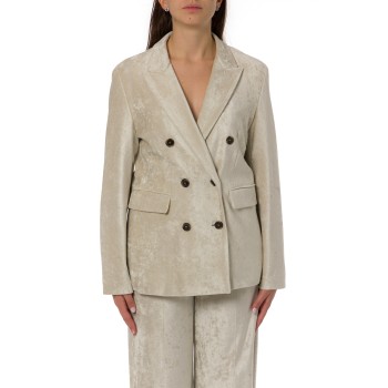 Giacca doppiopetto in velluto a coste Marella Sport