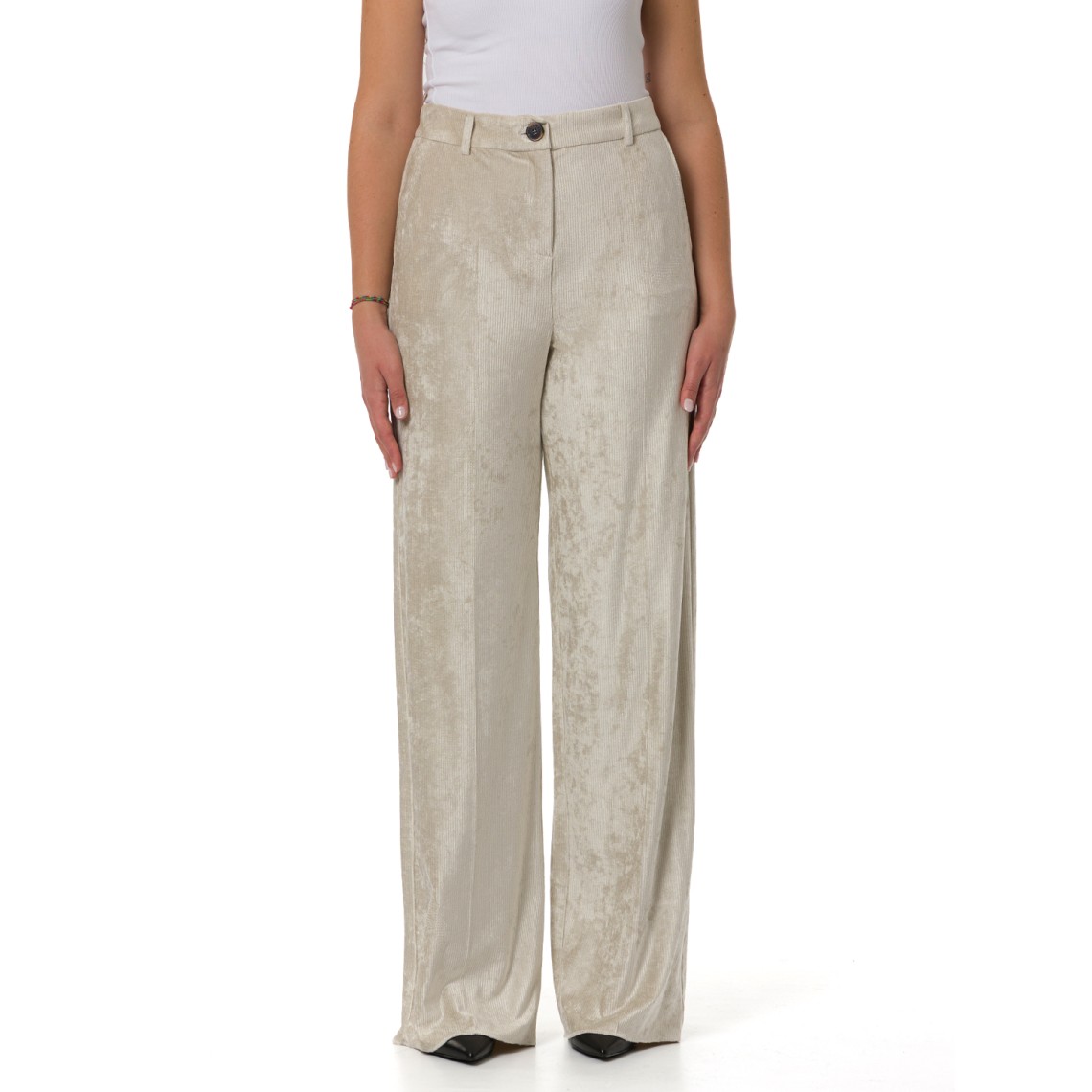 Pantaloni dritti in velluto a coste Marella Sport