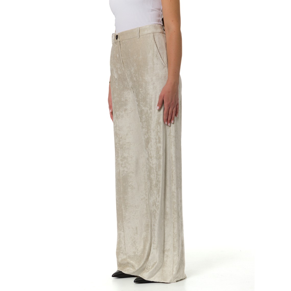 Pantaloni dritti in velluto a coste Marella Sport