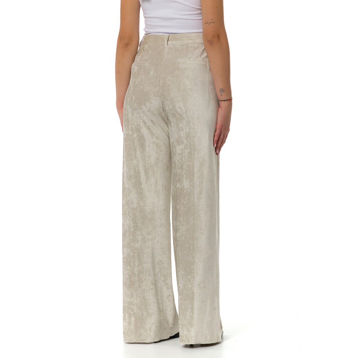 Pantaloni dritti in velluto a coste Marella Sport