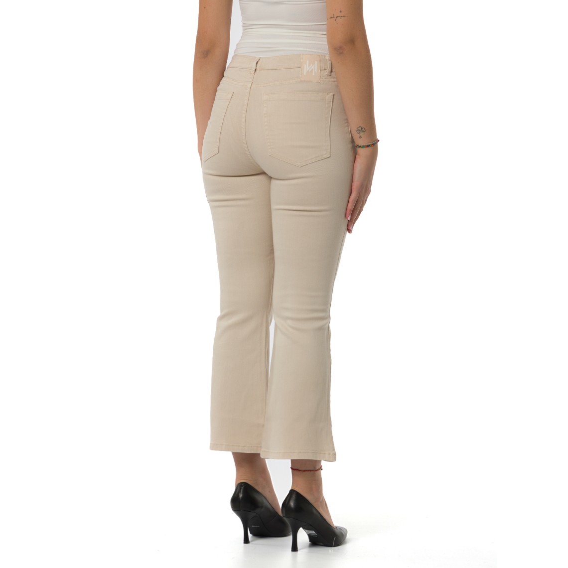 Jeans flare cropped Marella Monochrome