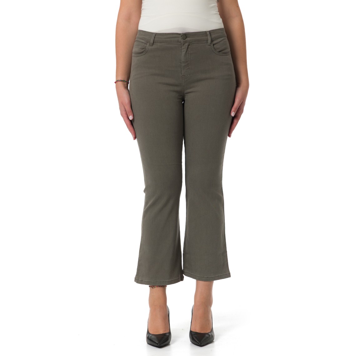 Jeans flare cropped Marella Monochrome