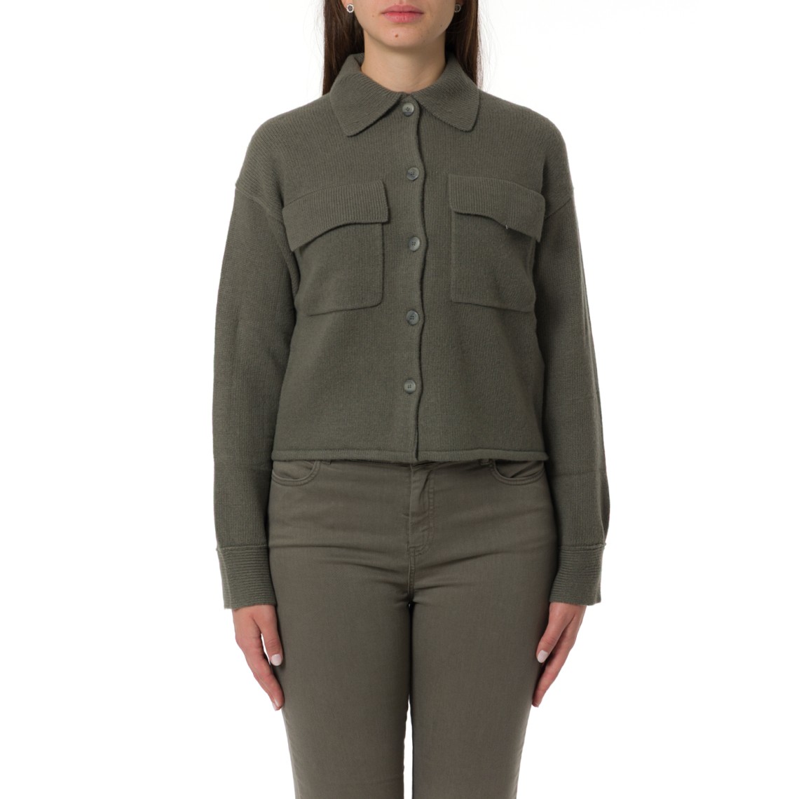 Over shirt in puro cashmere Marella Monochrome