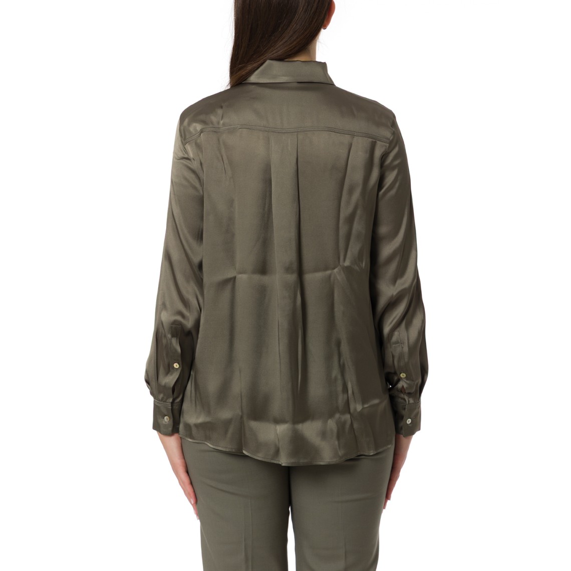 Camicia in raso di misto seta Marella Monochrome