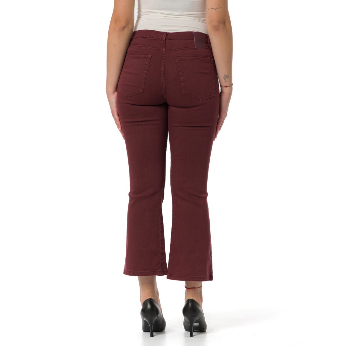 Jeans flare cropped Marella Monochrome