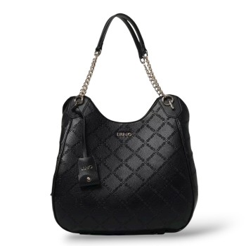 Borsa Liu Jo in pelle sintetica a grana con logo goffrato