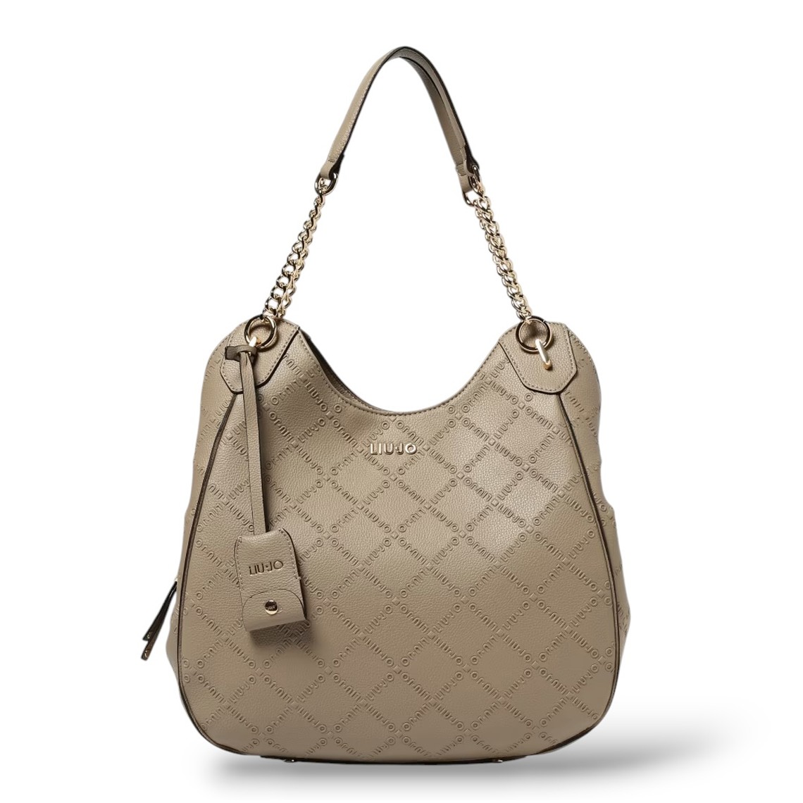 Borsa Liu Jo in pelle sintetica a grana con logo goffrato