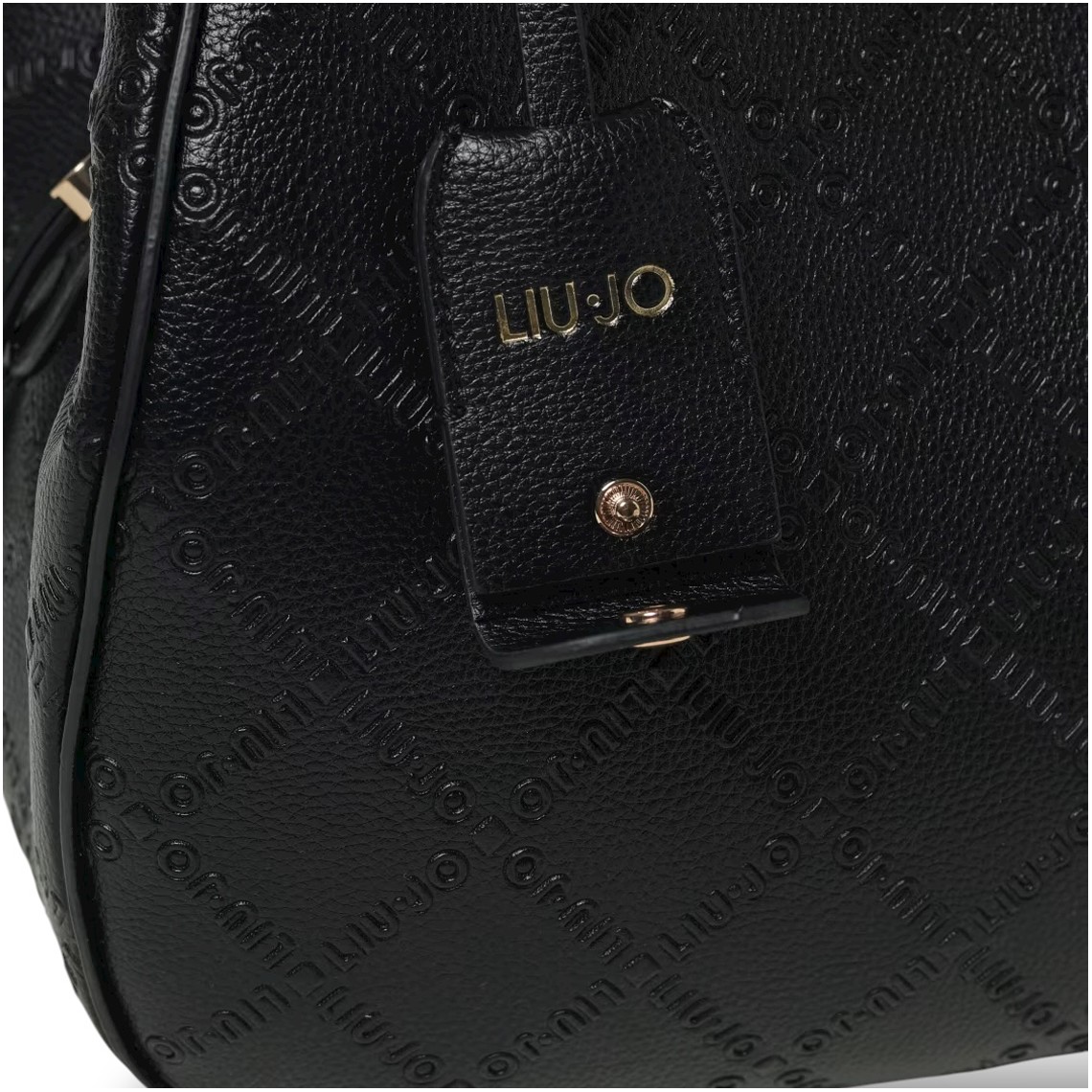 Borsa Liu Jo in pelle sintetica a grana con logo goffrato