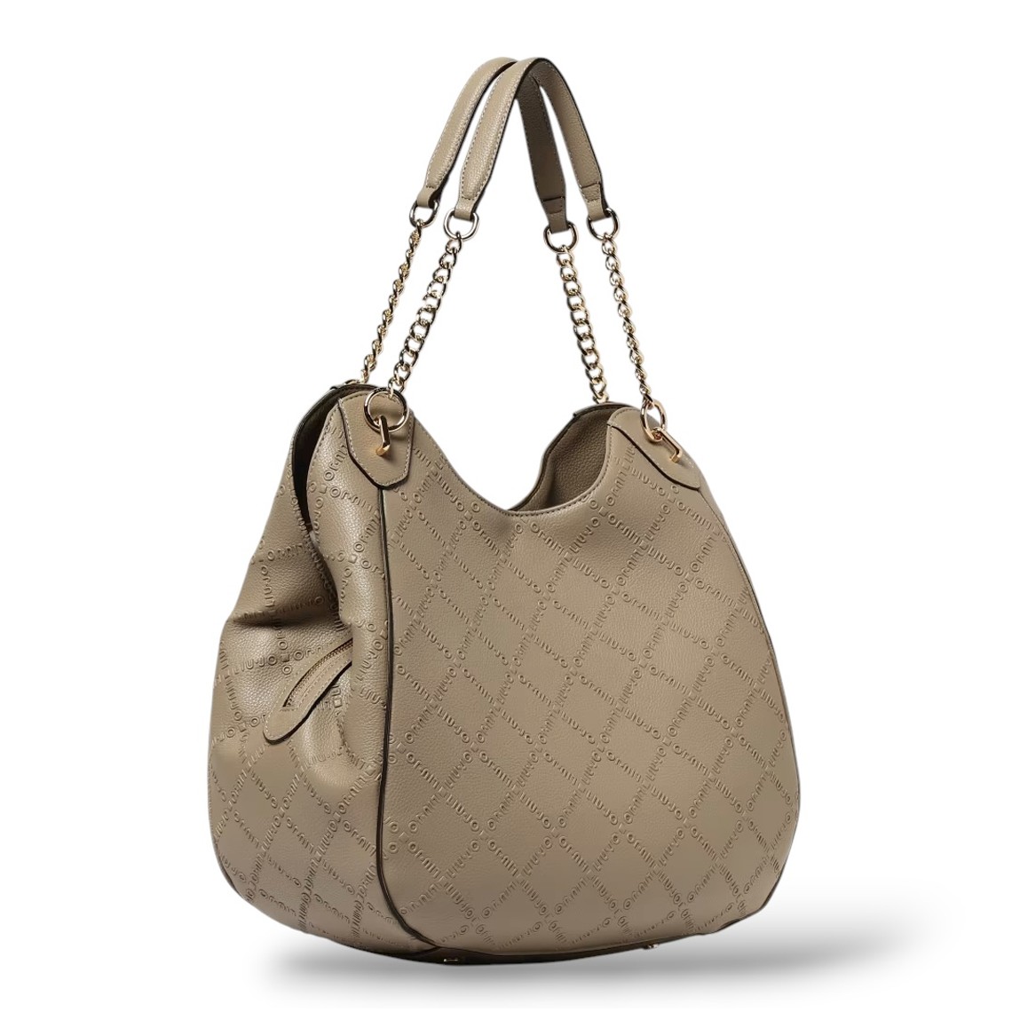 Borsa Liu Jo in pelle sintetica a grana con logo goffrato