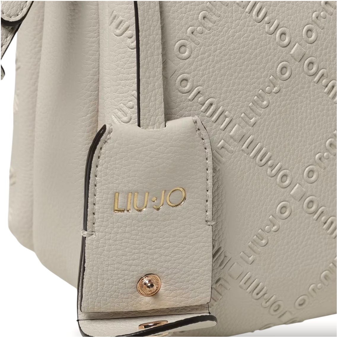 Borsa Liu Jo in pelle sintetica a grana con logo goffrato