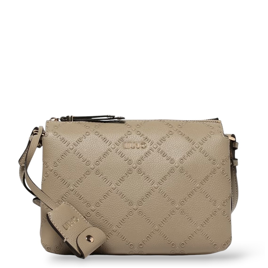 Borsa Liu Jo in pelle sintetica a grana con logo goffrato