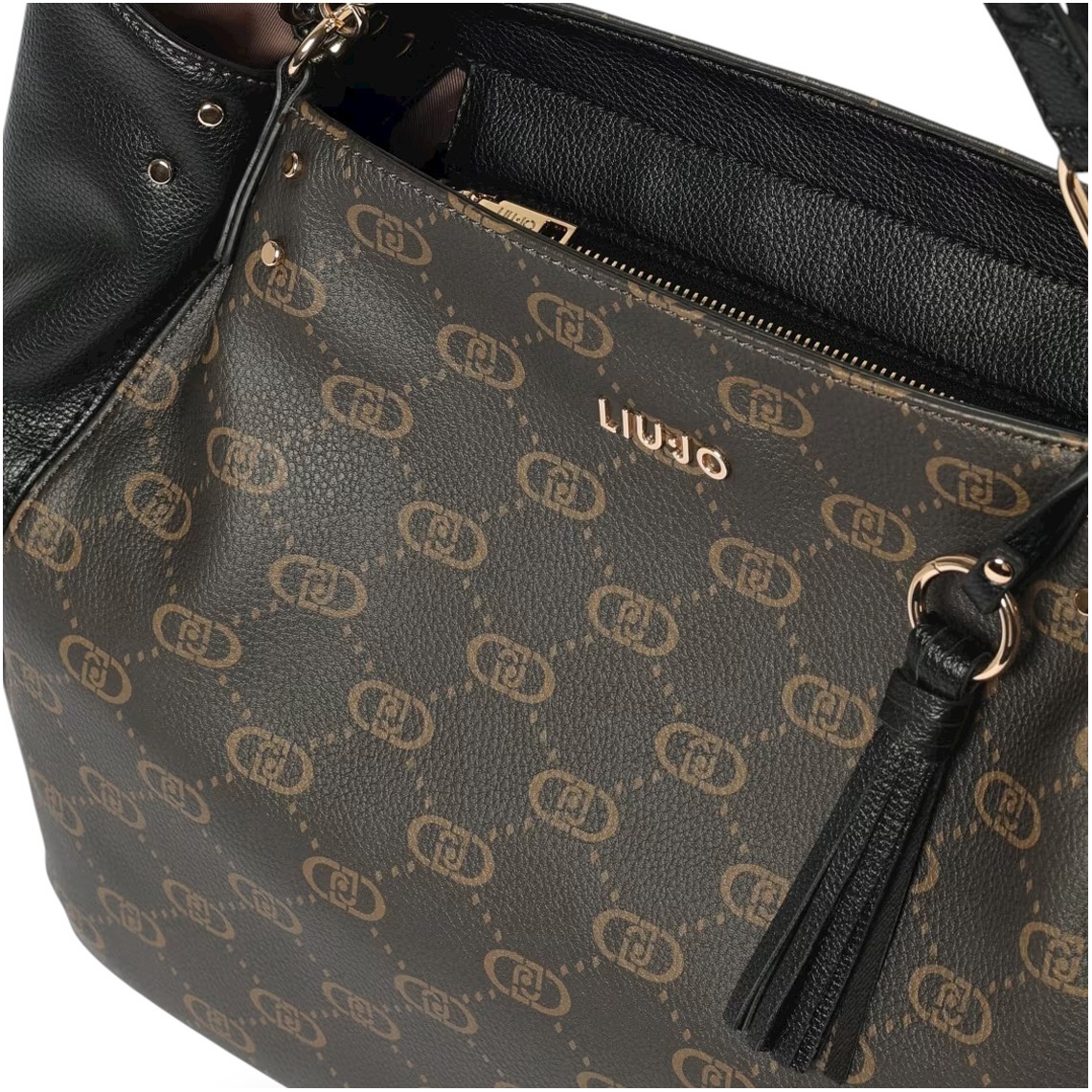 Borsa Liu Jo in pelle sintetica con monogram stampato