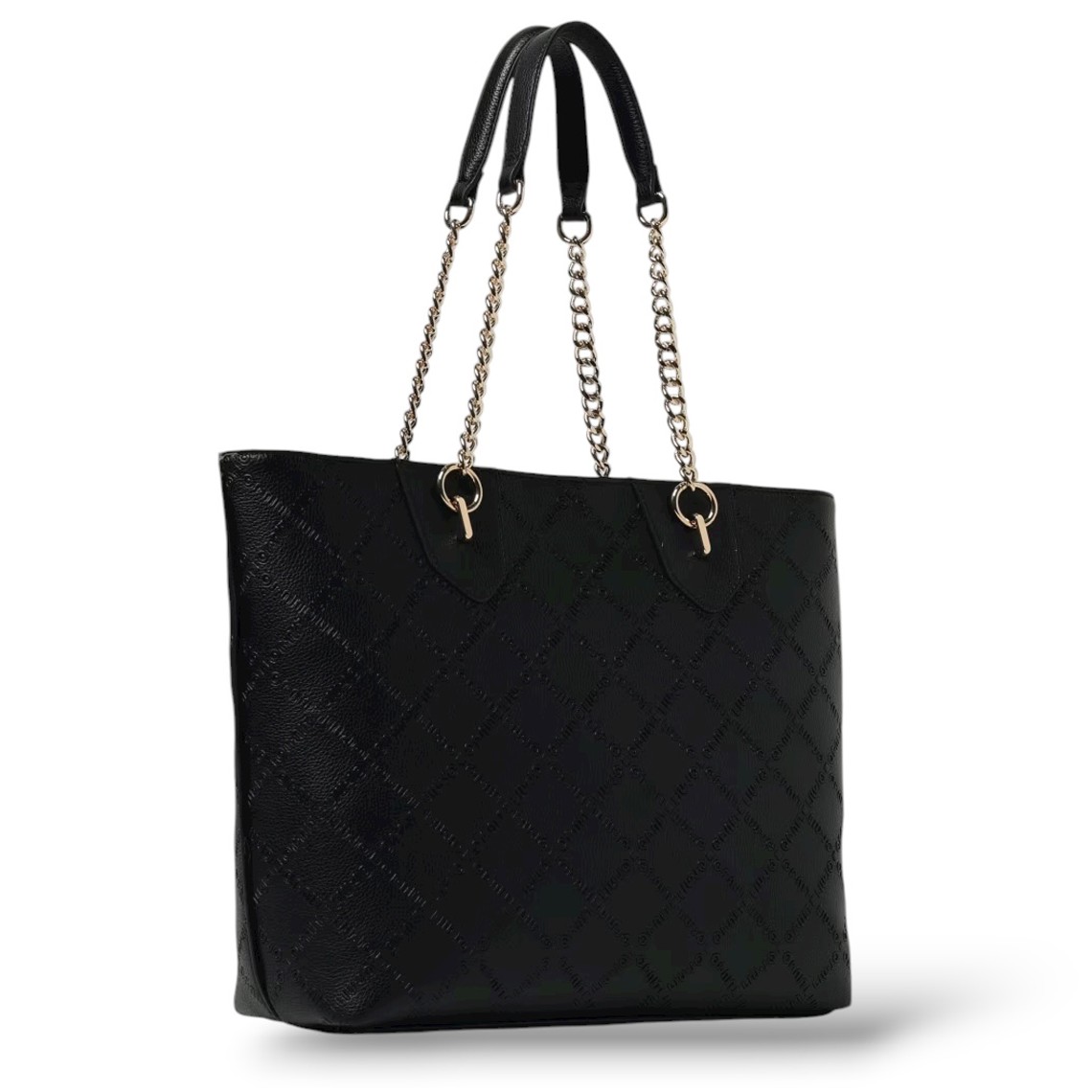 Borsa a spalla Liu Jo in pelle sintetica a grana con logo goffrato