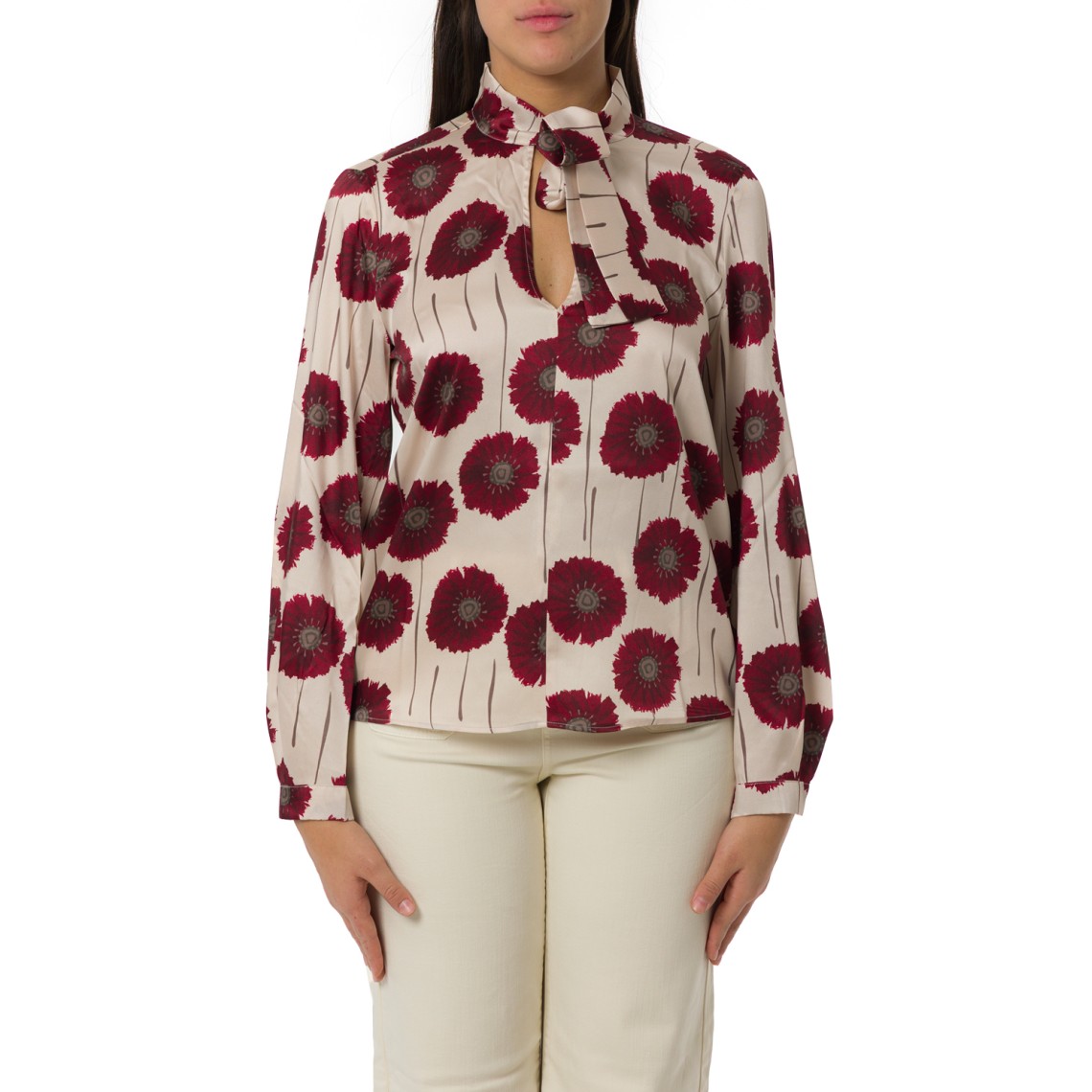 Blusa in twill stampato Emme Marella