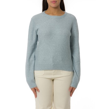 Maglia girocollo con paillettes Emme Marella