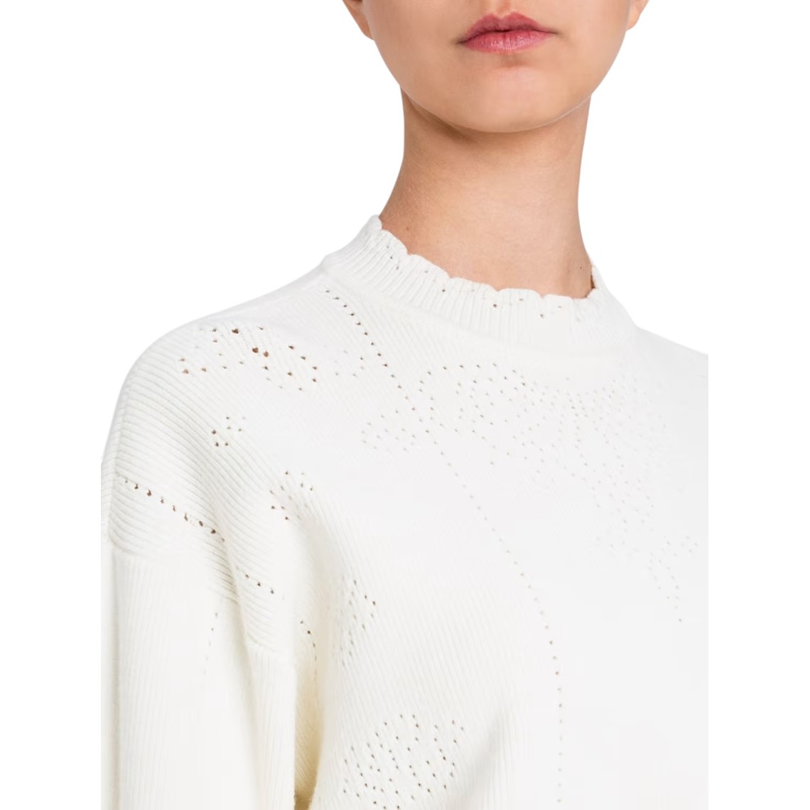 Maglia cropped con smerli Twinset