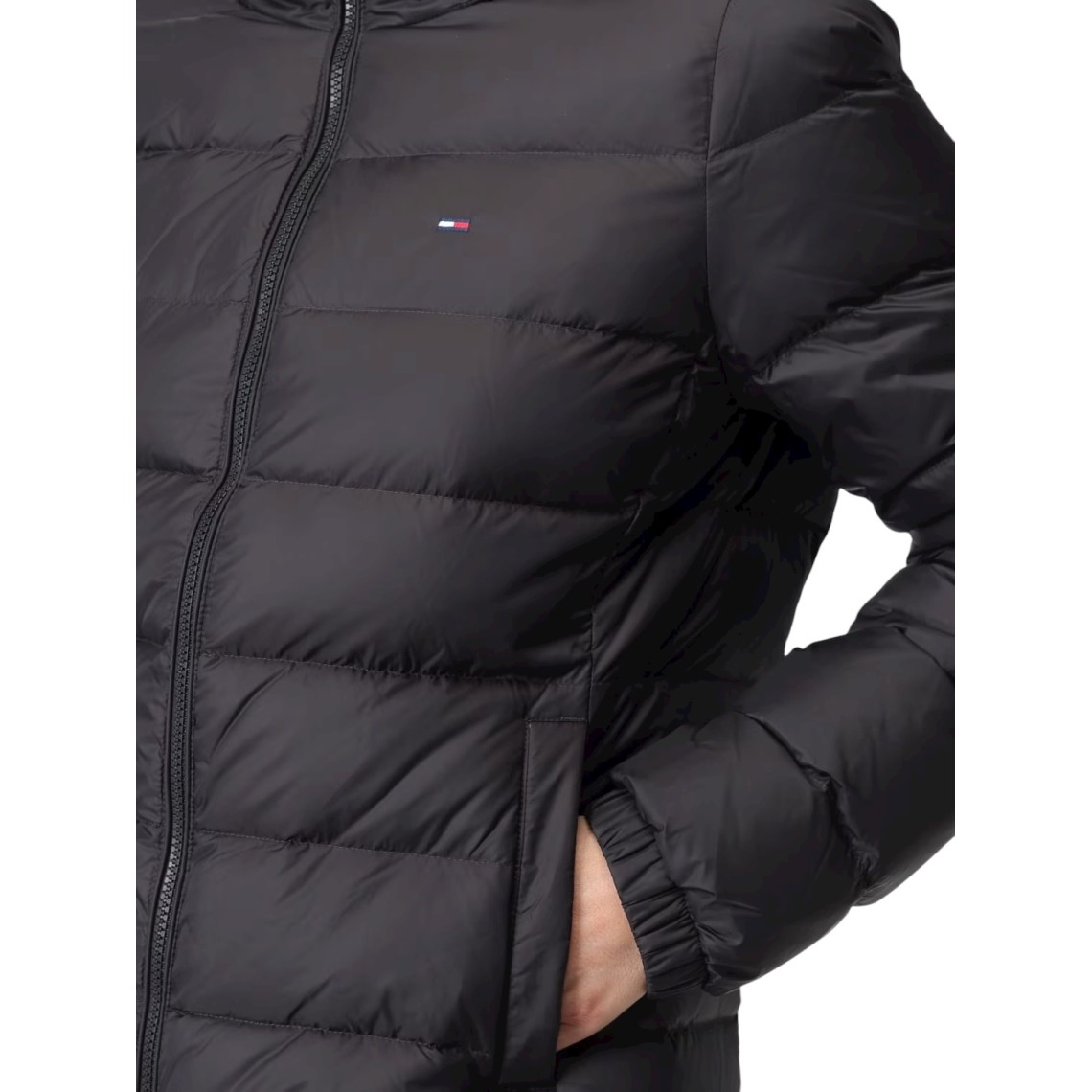 Piumino lungo idrorepellente lucido Tommy Jeans