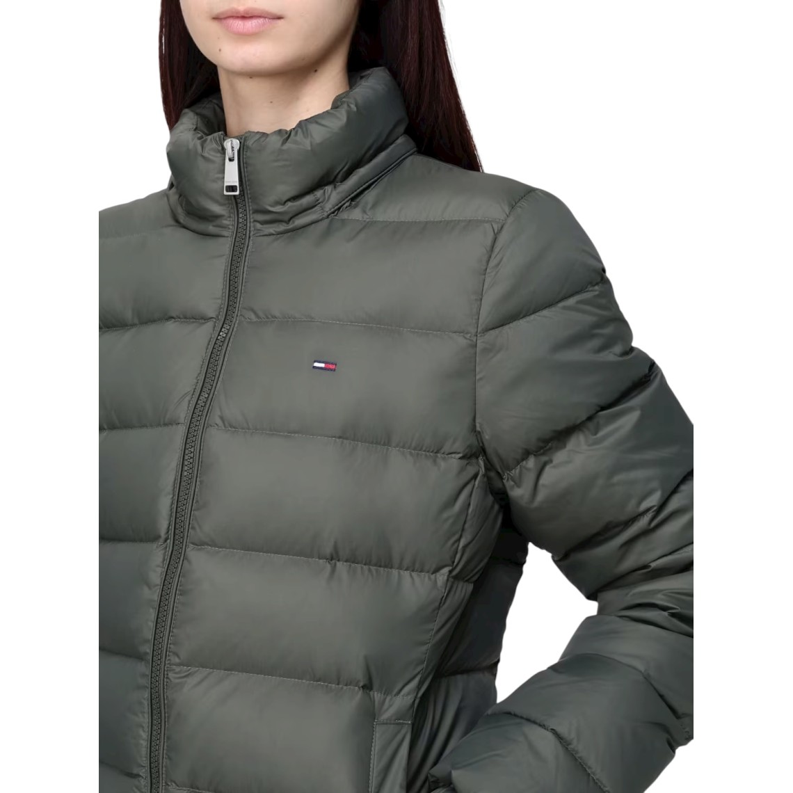 Piumino lungo idrorepellente lucido Tommy Jeans