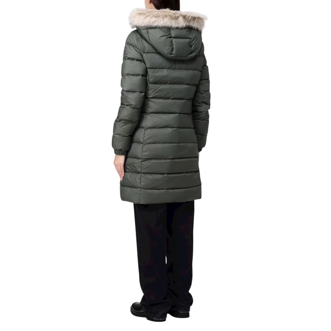 Piumino lungo idrorepellente lucido Tommy Jeans