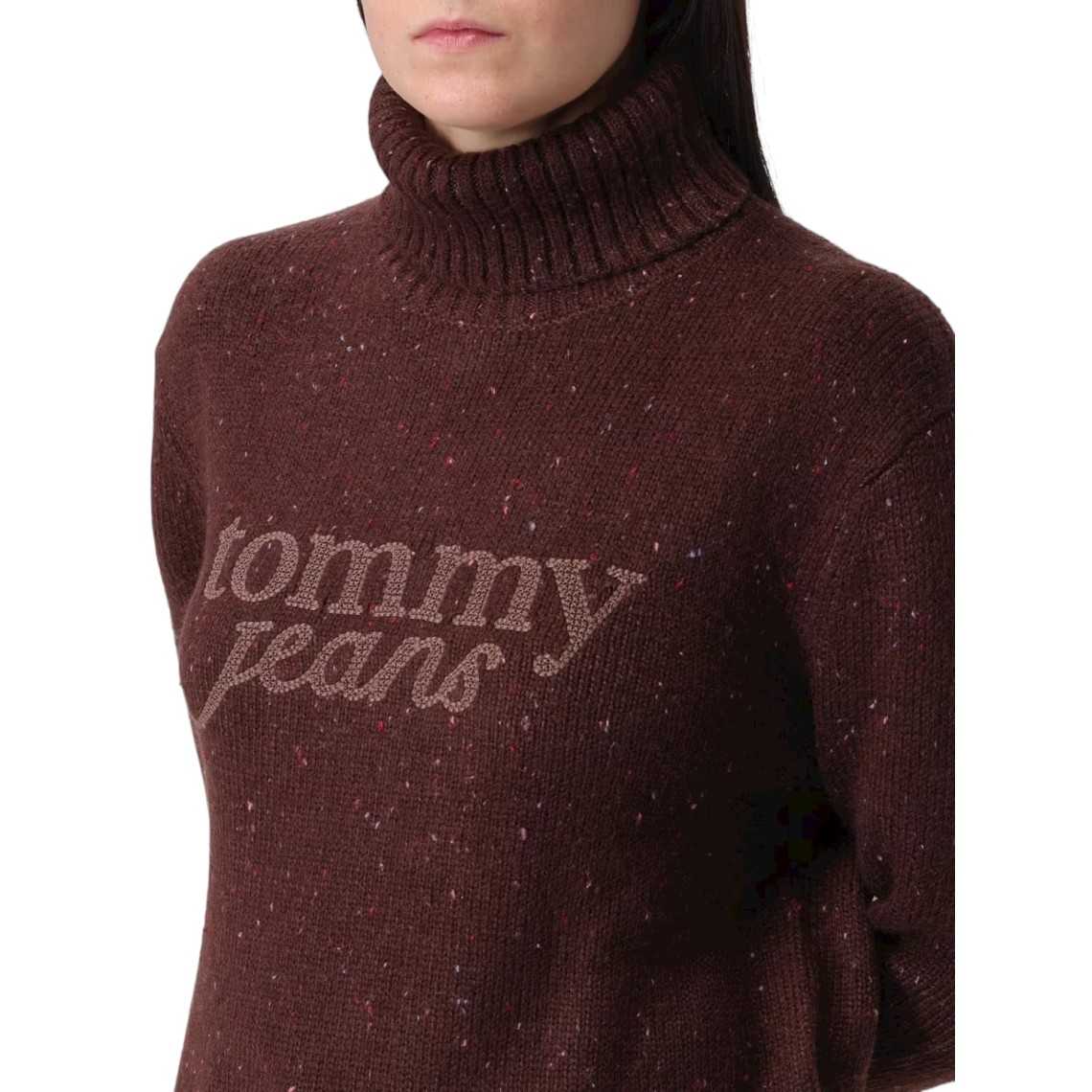 Maglia a dolcevita con logo Tommy Jeans
