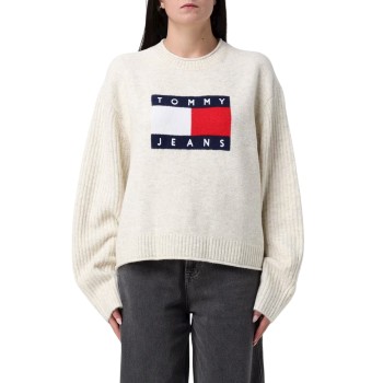 Maglia a girocollo con logo Tommy Jeans