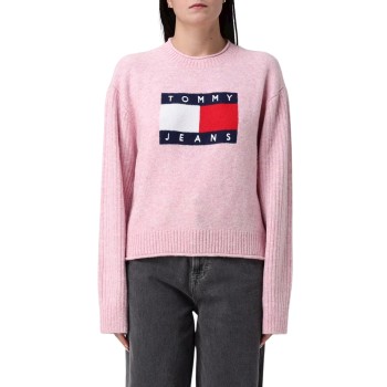 Maglia a girocollo con logo Tommy Jeans