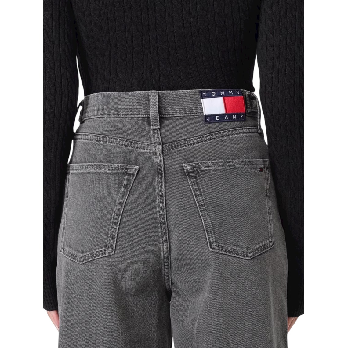 Jeans wide-leg Tommy Jeans in denim di cotone