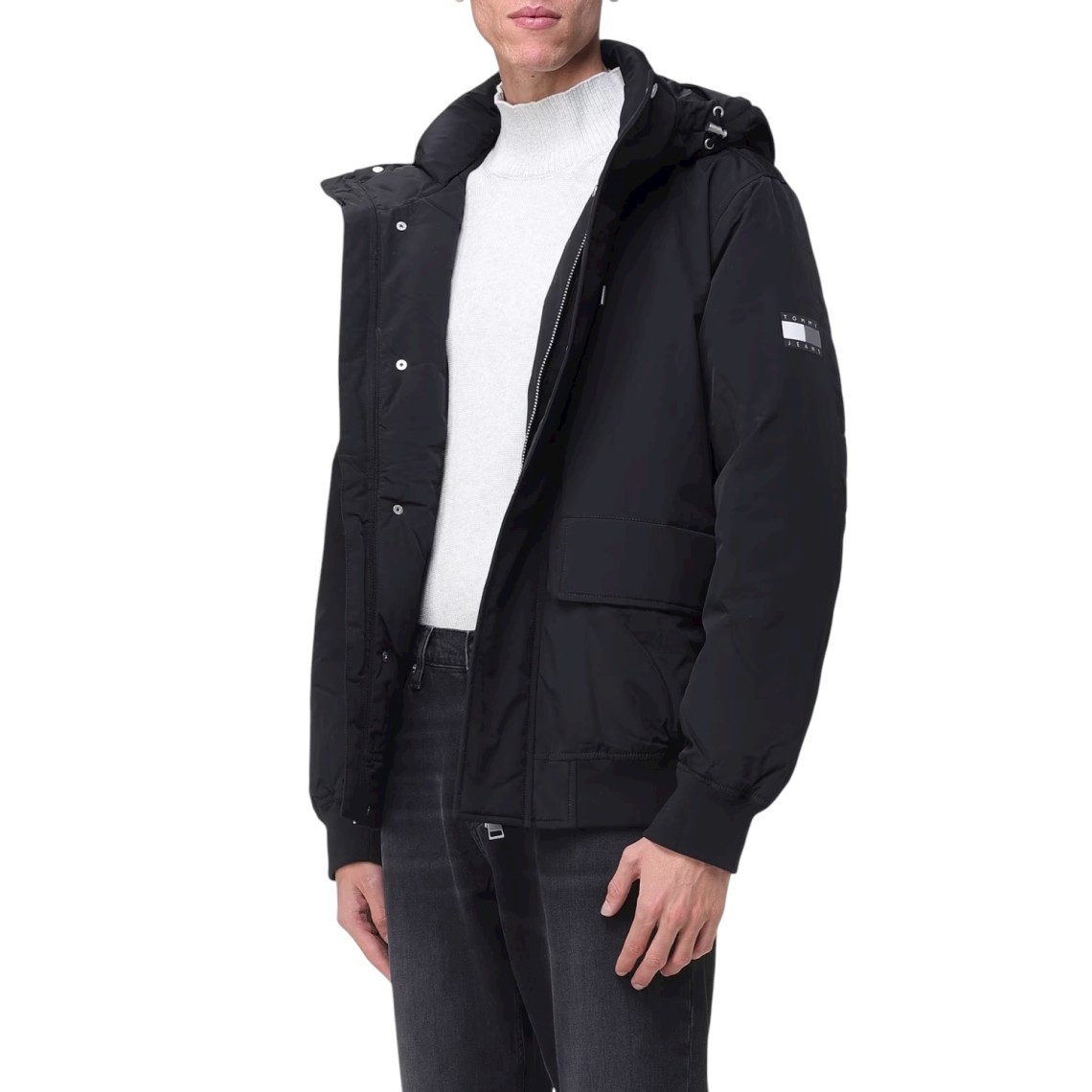 Bomber con cappuccio Tommy Jeans