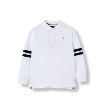 Polo in cotone con logo Tommy Hilfiger