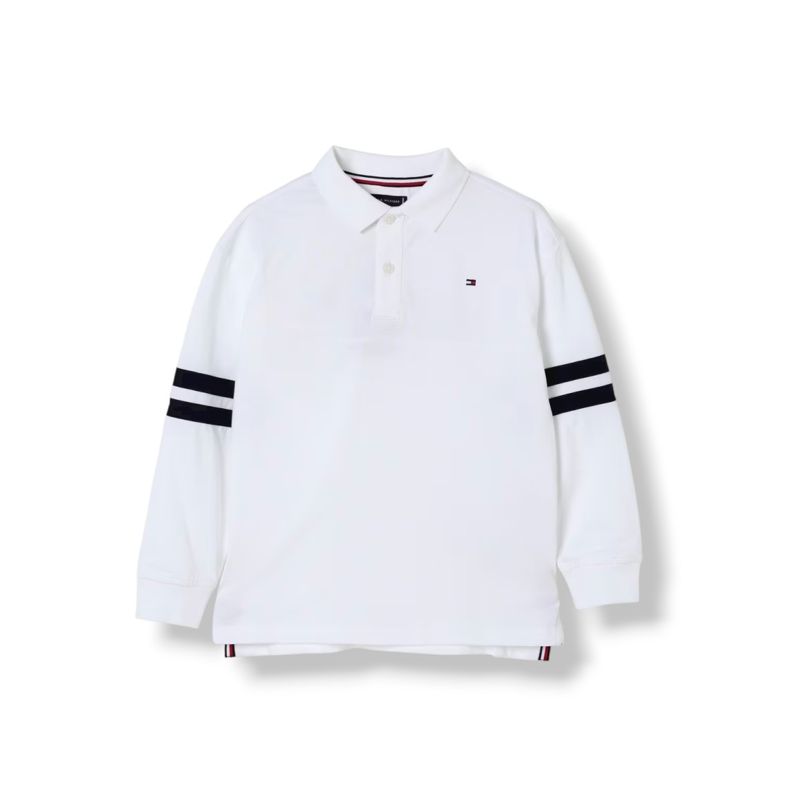 Polo in cotone con logo Tommy Hilfiger